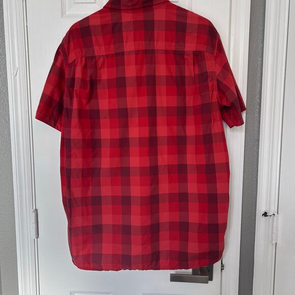 Classic The North Face Red Plaid Button-Down Shirt – Men’s Large - Picture 2 of 3